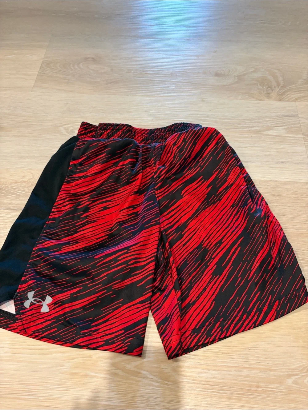 Under Armour Black & Red Boys' Athletic Shorts Set